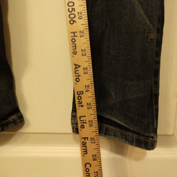 Levi's 510 skinny jeans mens 31x30 blue distressed denim stretch dark wash - Picture 8 of 11